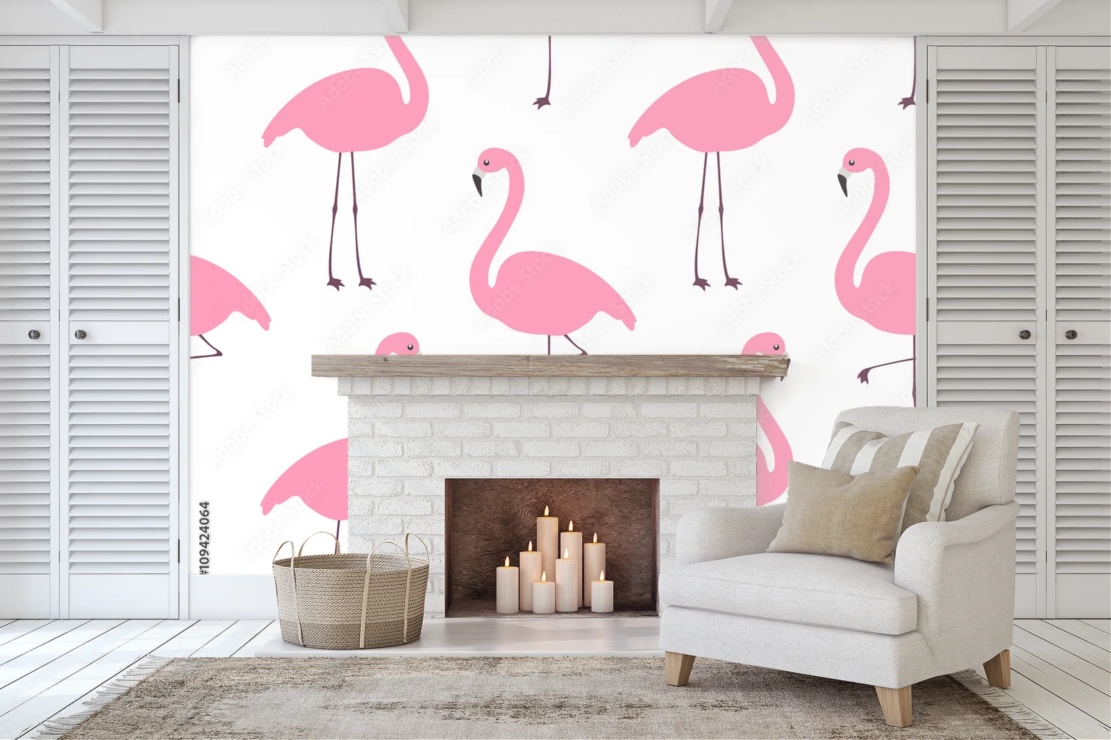 Eleganckie flamingi w delikatnym różu