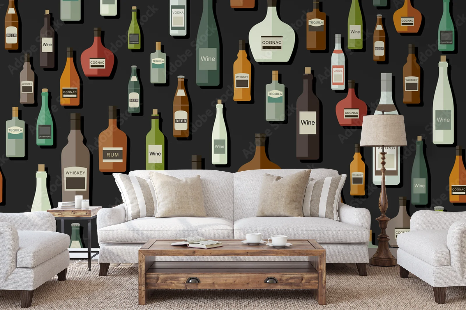 Stylowe butelki w eleganckiej kolorystyce