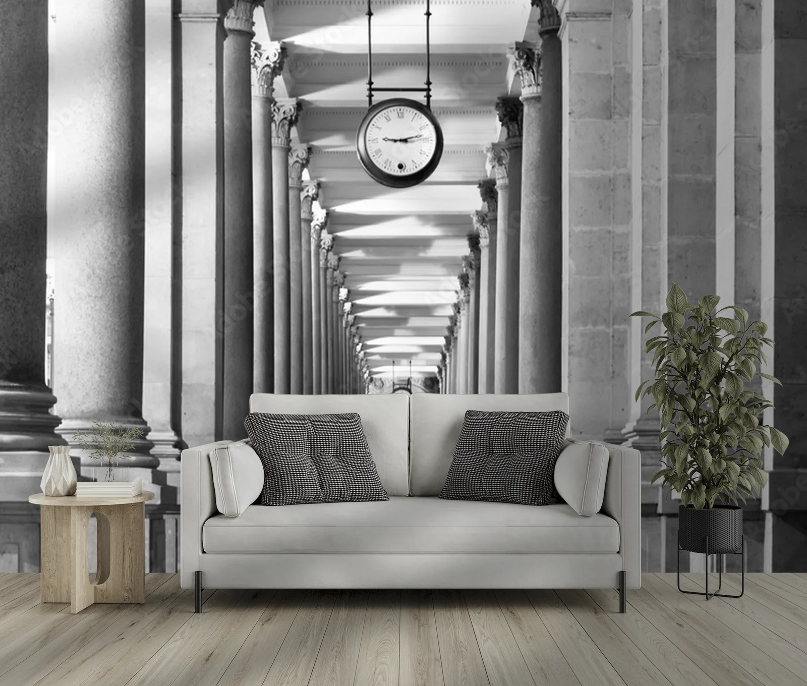 Elegancka architektura w monochromatycznych tonach