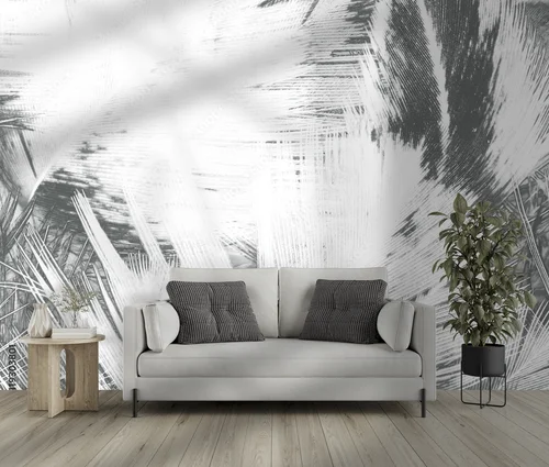 Subtelna elegancja piór w monochromatycznych tonach