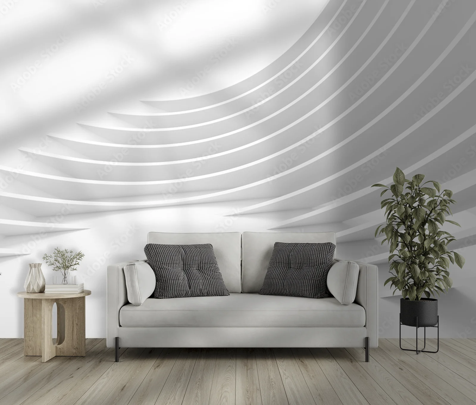 Subtelna architektura w delikatnych odcieniach