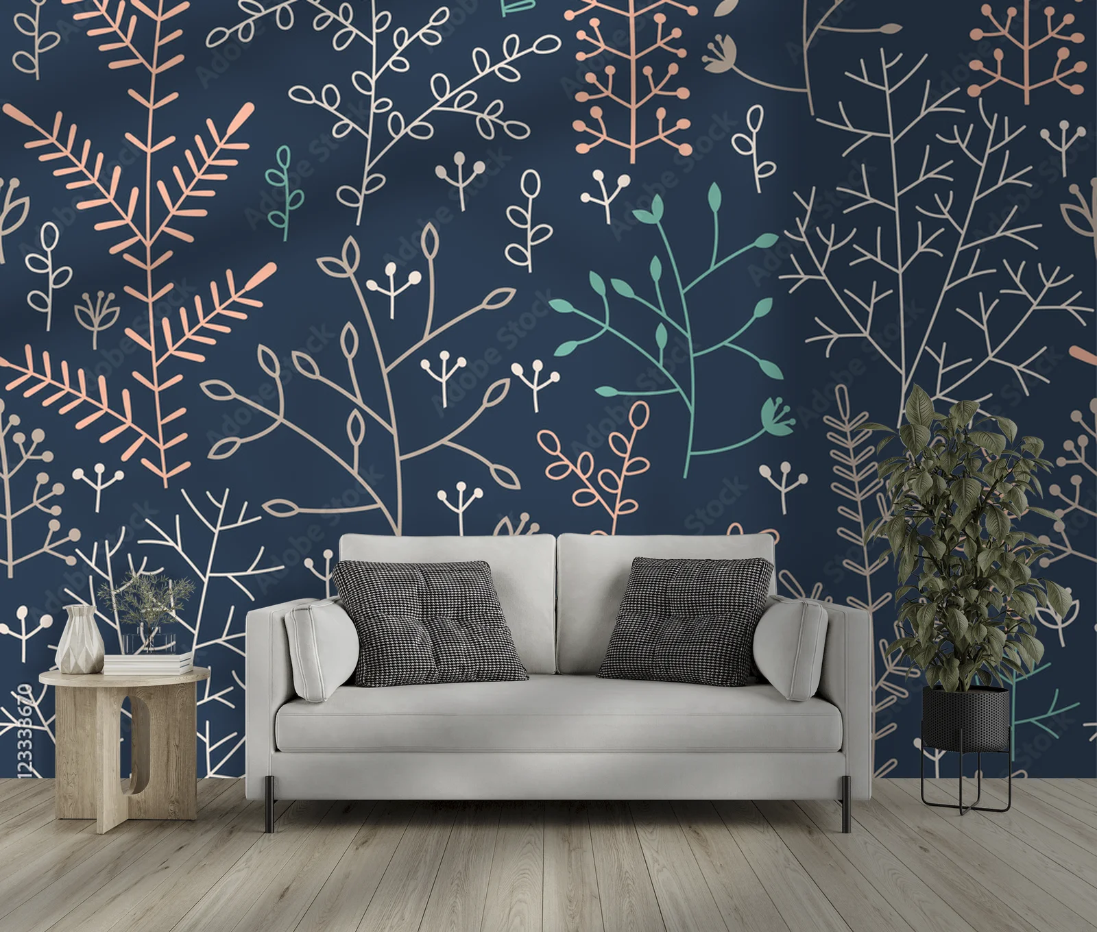 Minimalistyczna elegancja w kwiatowym stylu