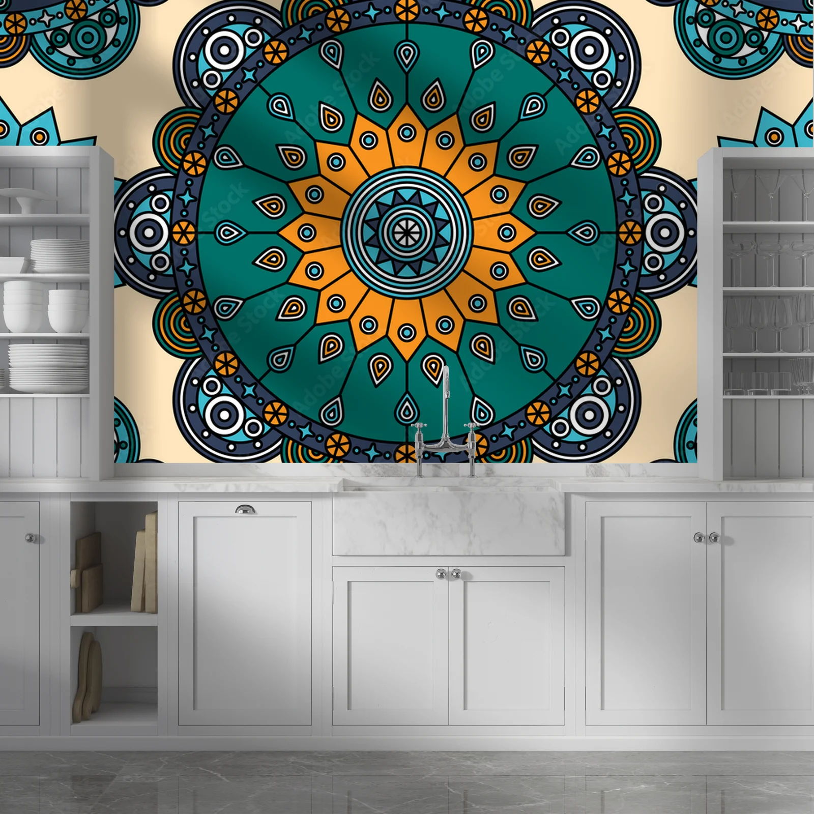 Boho medale w harmonijnych odcieniach turkusu