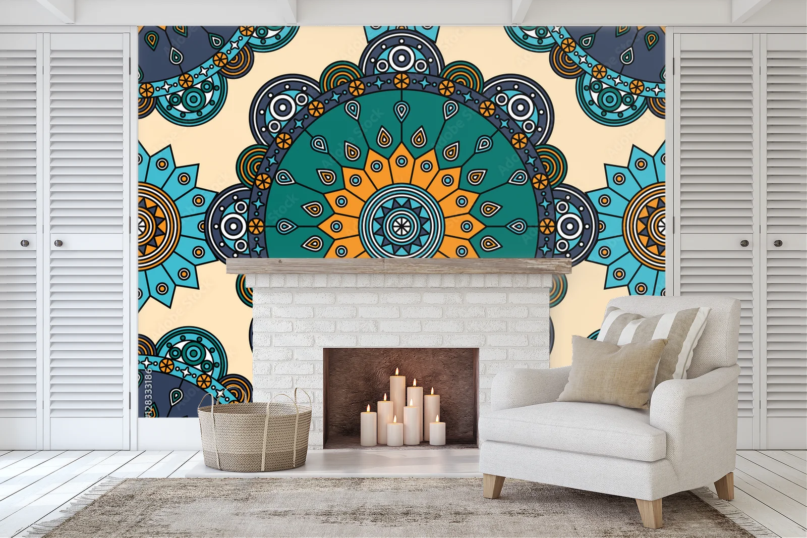 Boho medale w harmonijnych odcieniach turkusu