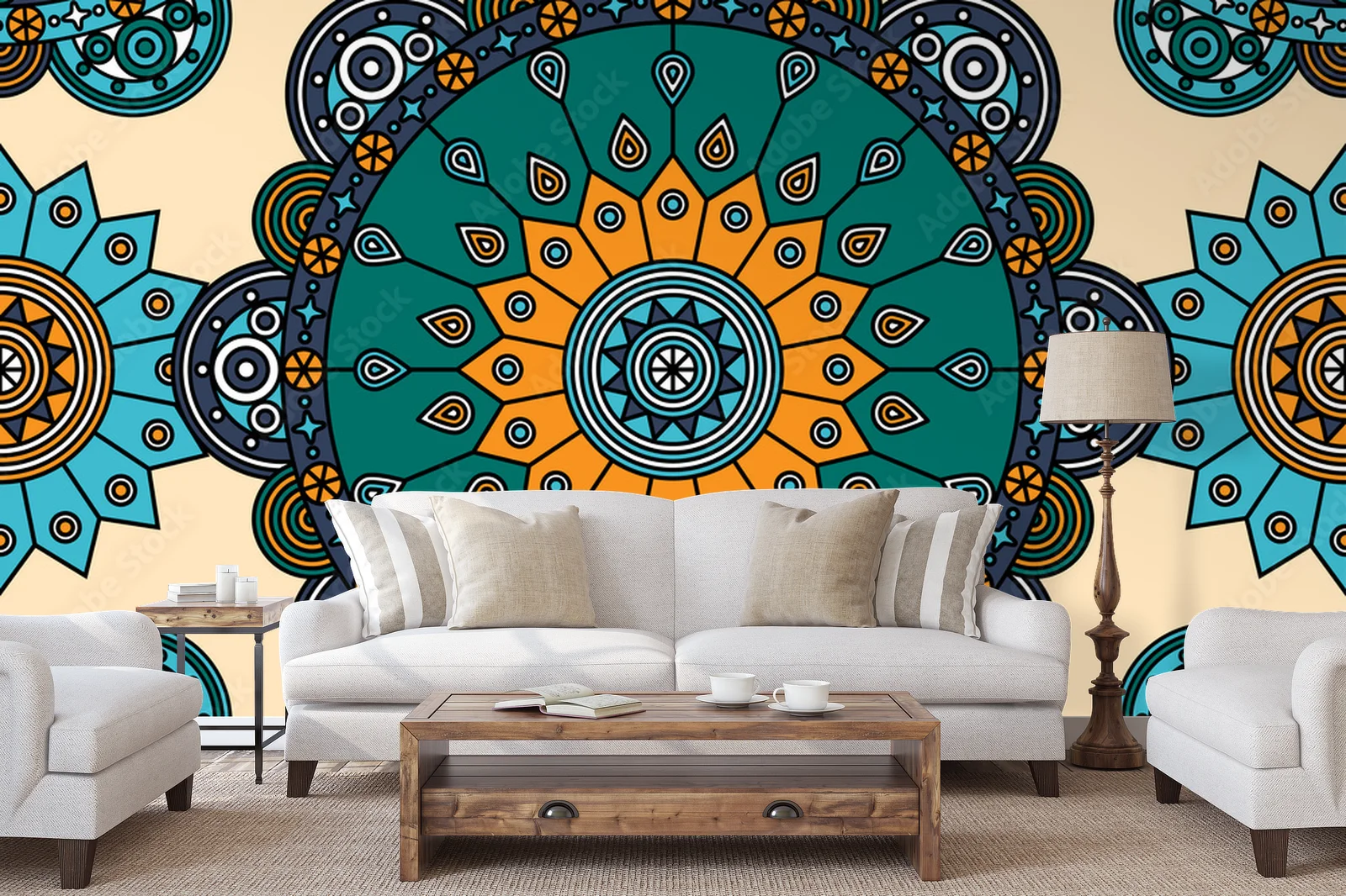 Boho medale w harmonijnych odcieniach turkusu