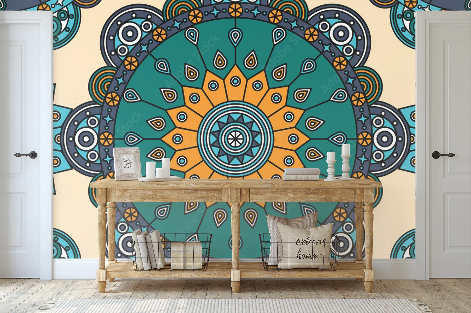 Boho medale w harmonijnych odcieniach turkusu