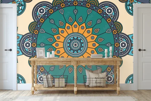 Boho medale w harmonijnych odcieniach turkusu