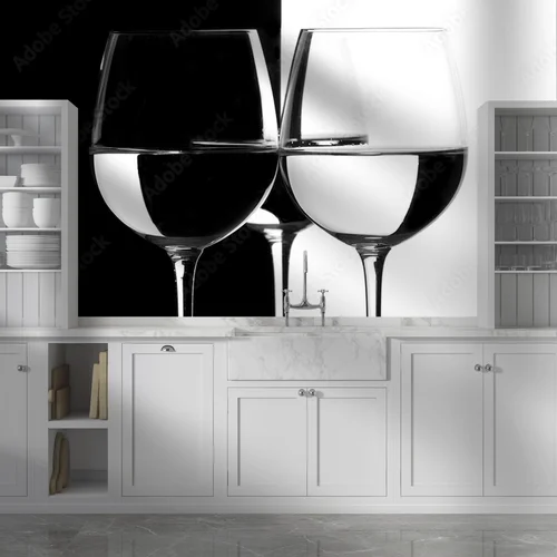 Trio eleganckich kieliszków w klasycznej czerni