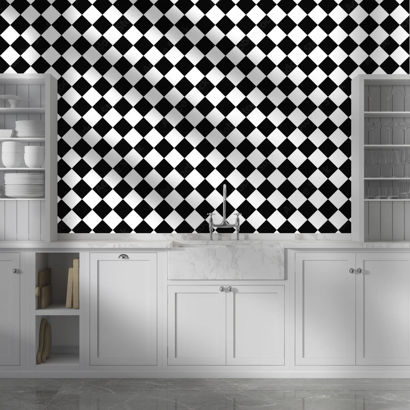 Elegancka harmonia kontrastów w monochromatycznej stylistyce