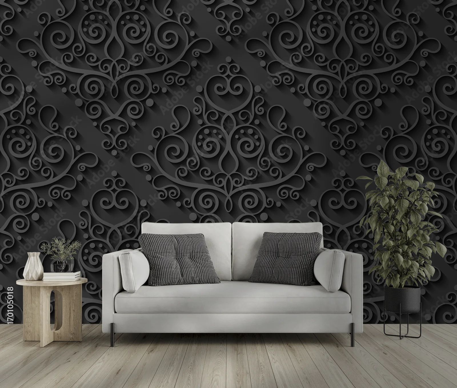 Elegancki, trójwymiarowy zestaw ornamentów