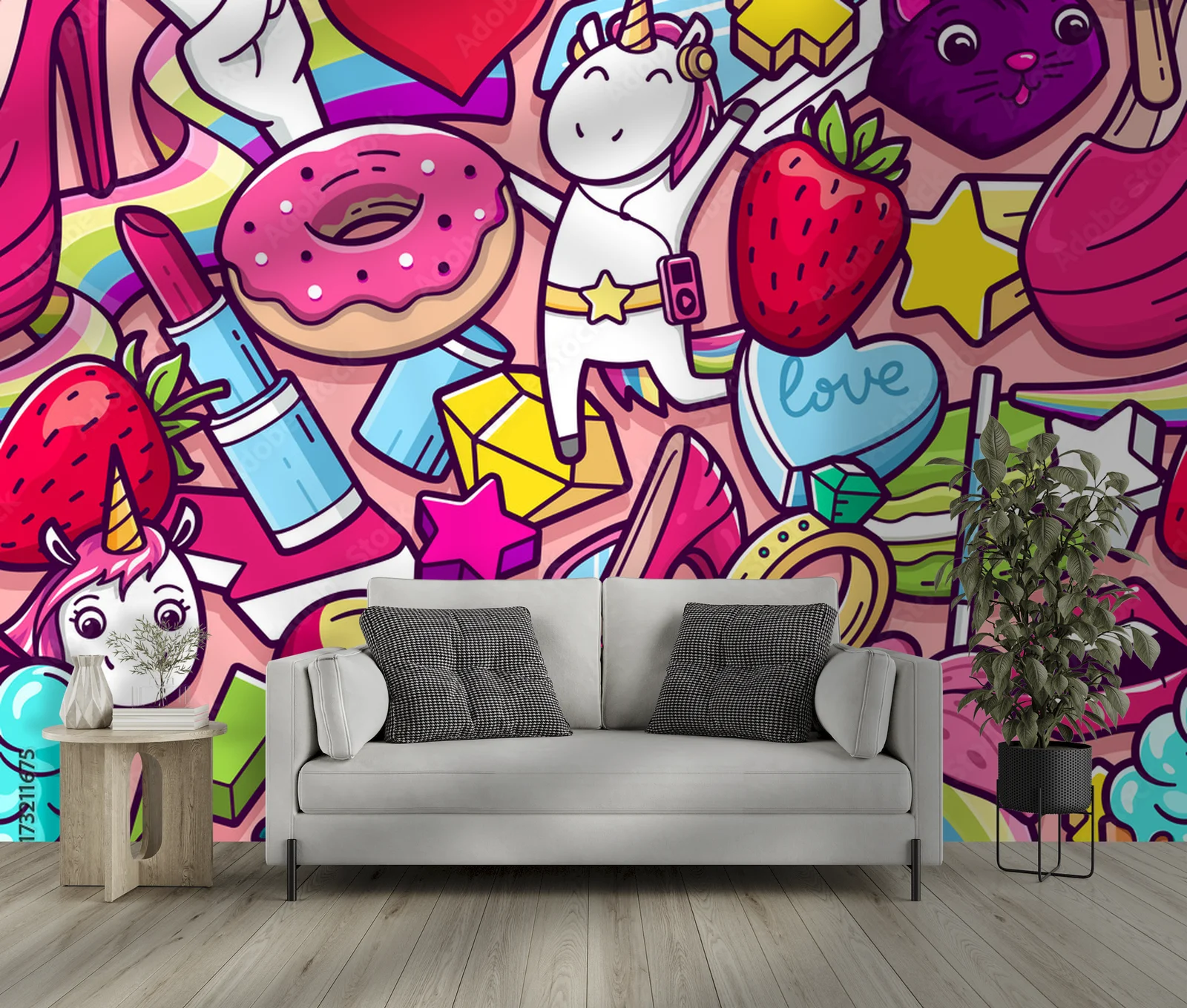 Urok graffiti w dziewczęcym stylu