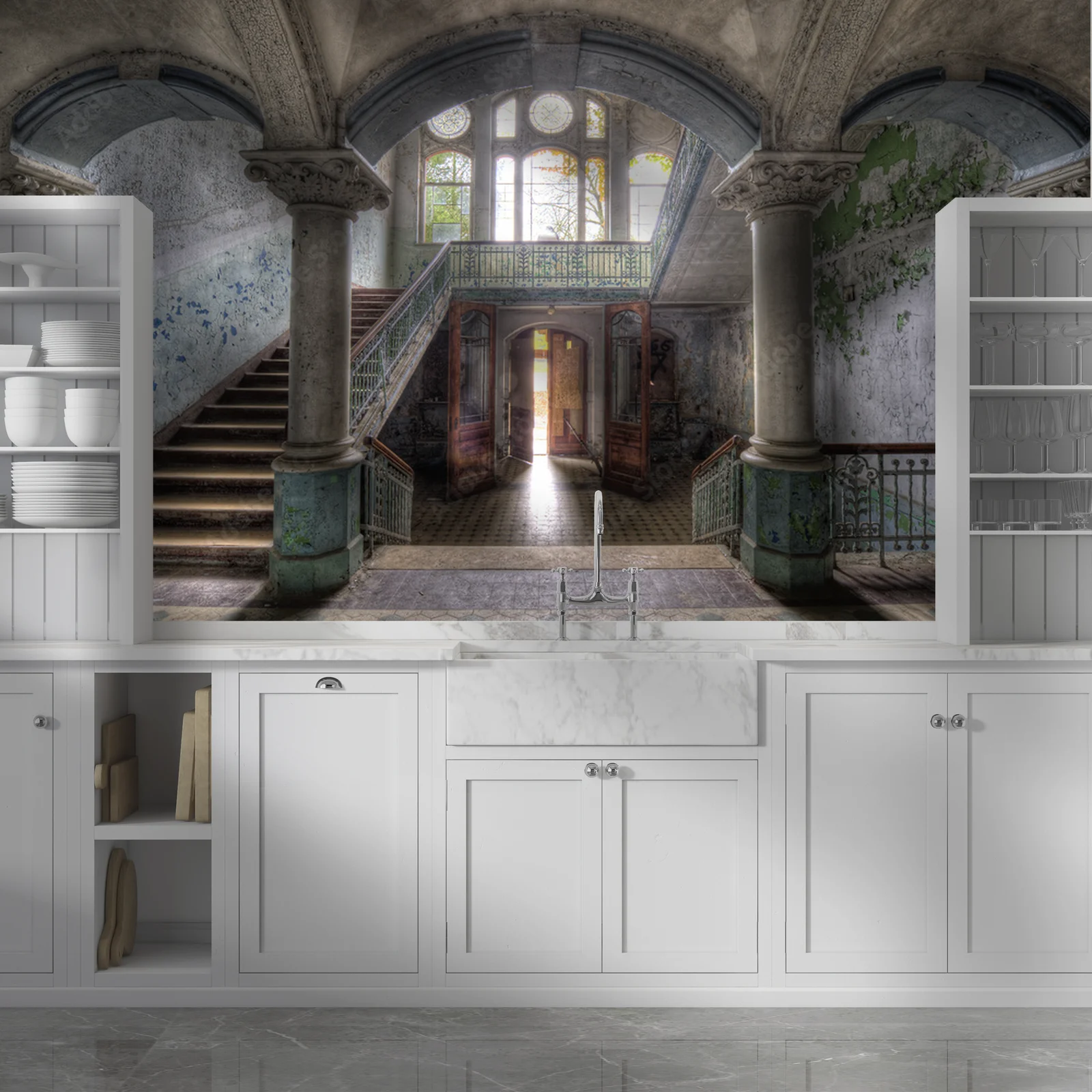 Harmonia starej architektury w delikatnych tonach