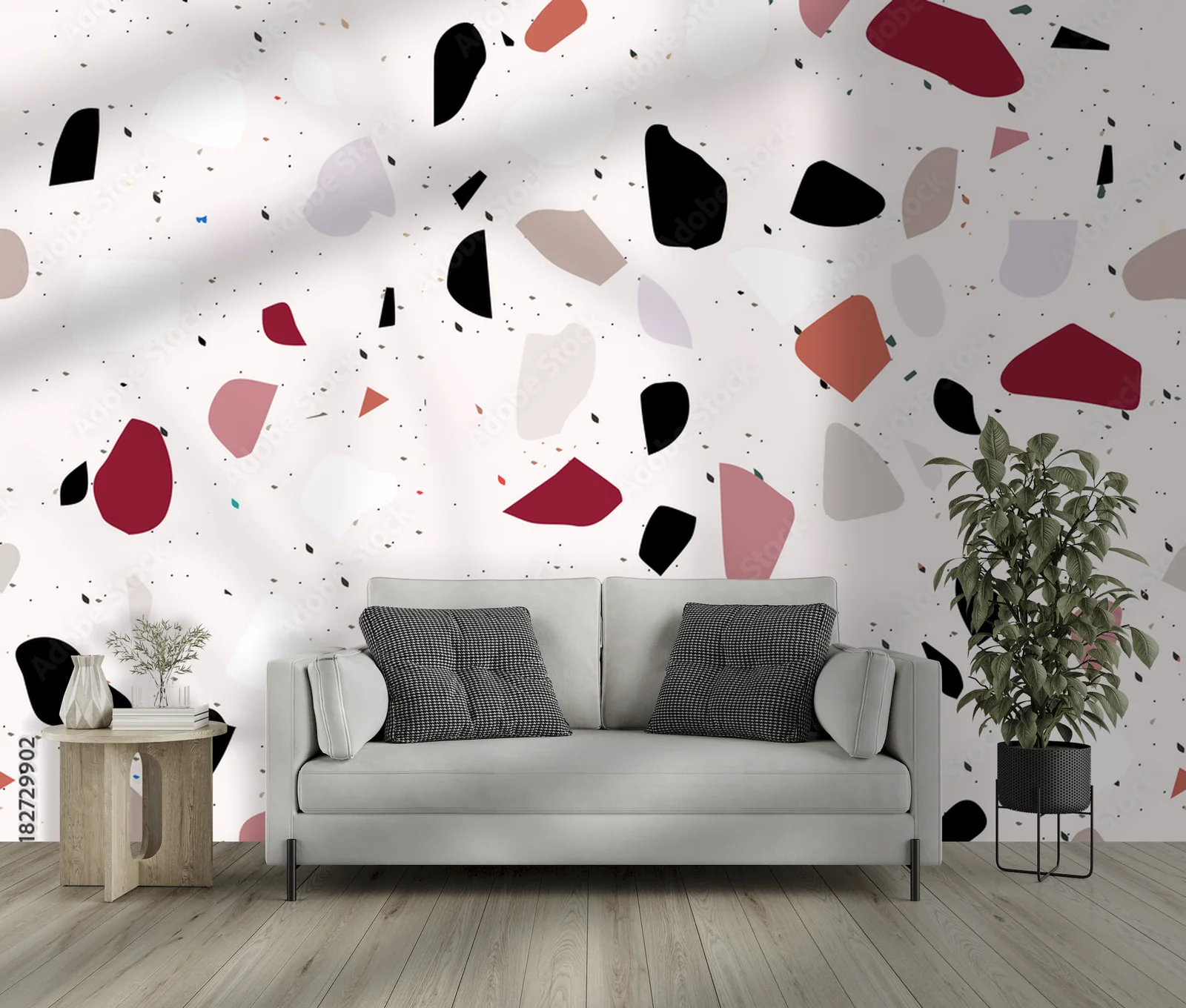 Elegancki terrazzo w subtelnych odcieniach