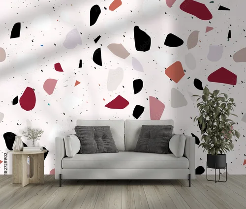 Elegancki terrazzo w subtelnych odcieniach