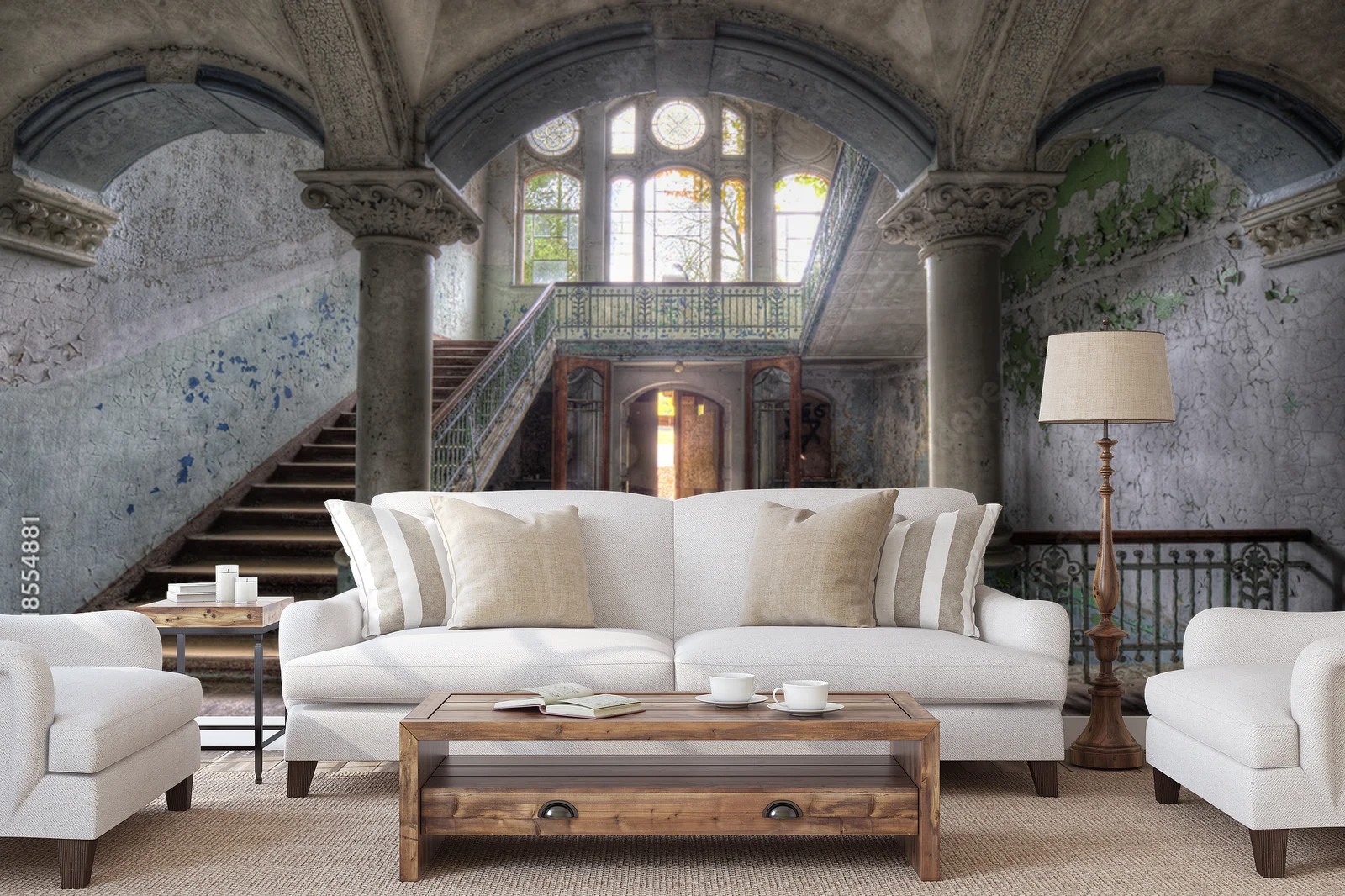 Harmonia starej architektury w delikatnych tonach