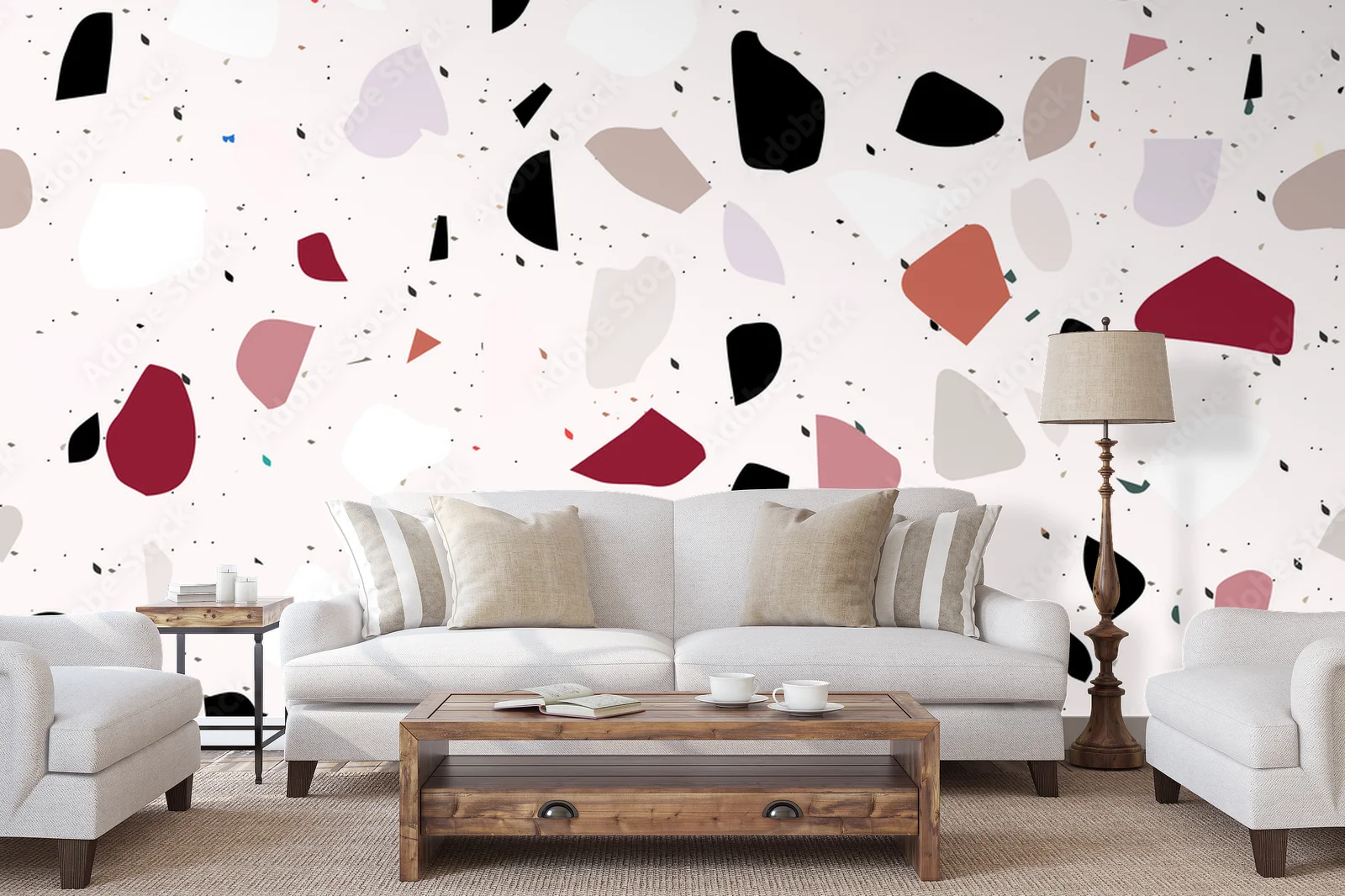 Elegancki terrazzo w subtelnych odcieniach