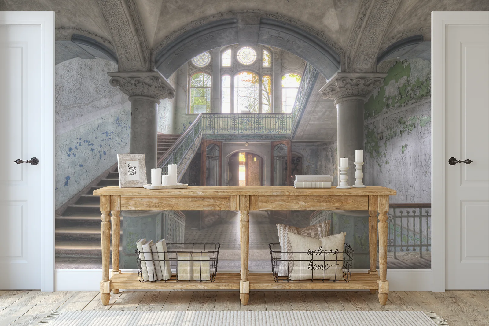 Harmonia starej architektury w delikatnych tonach
