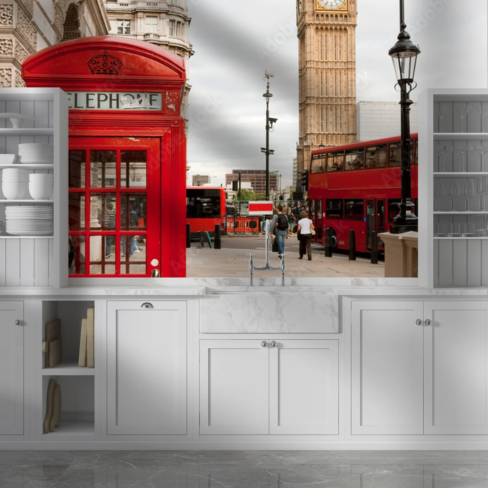 Elegancka panorama Londynu w stonowanych odcieniach