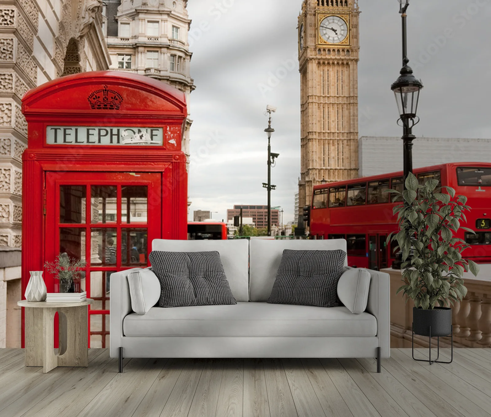 Elegancka panorama Londynu w stonowanych odcieniach