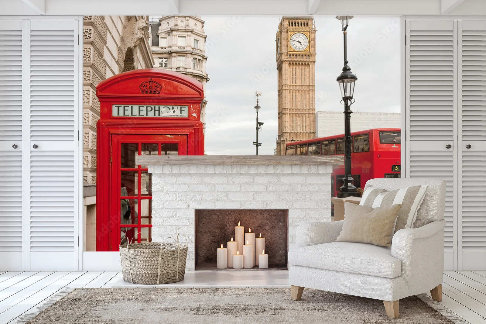 Elegancka panorama Londynu w stonowanych odcieniach