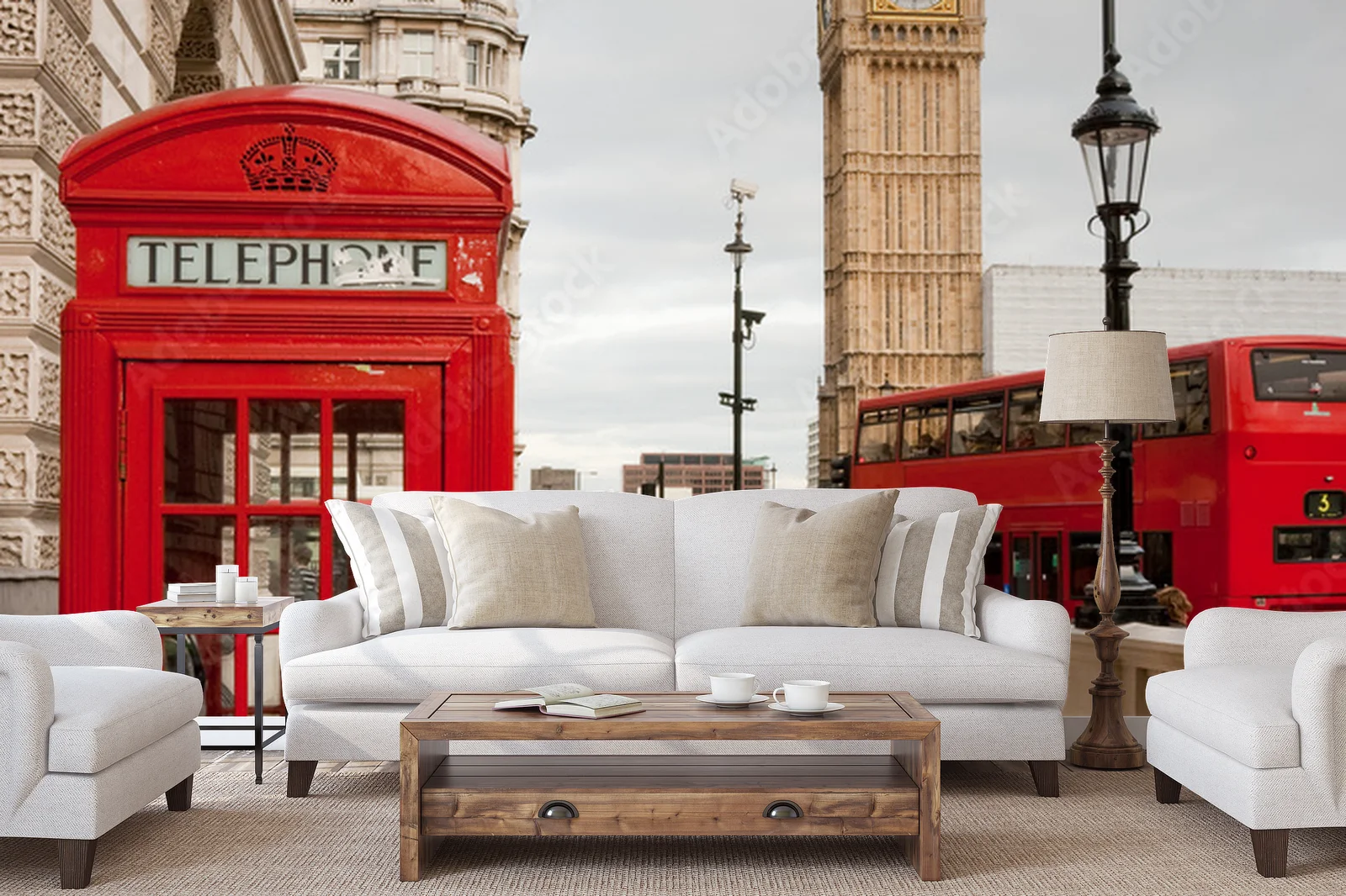 Elegancka panorama Londynu w stonowanych odcieniach