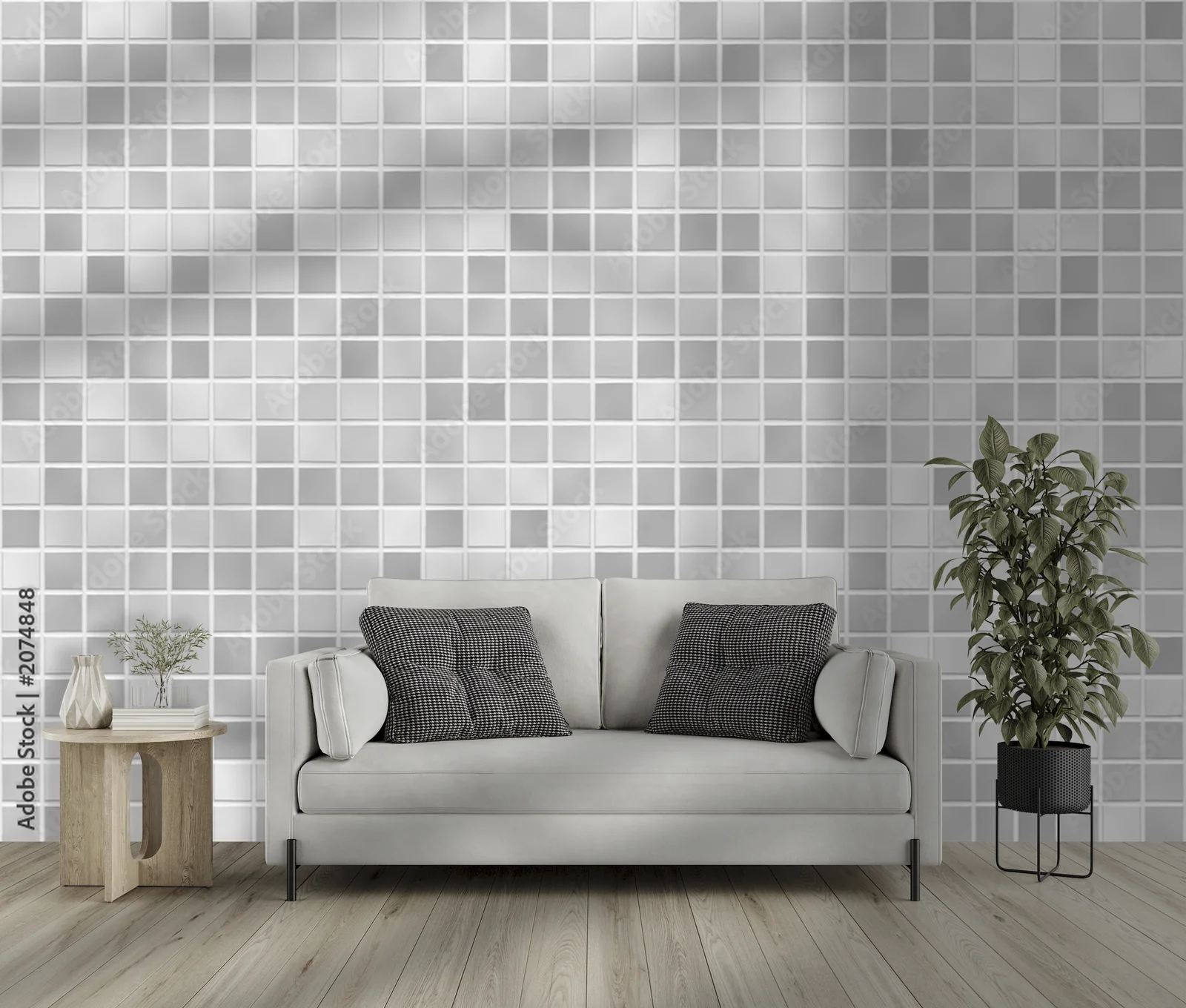 Elegancka harmonia szarości w minimalistycznym stylu