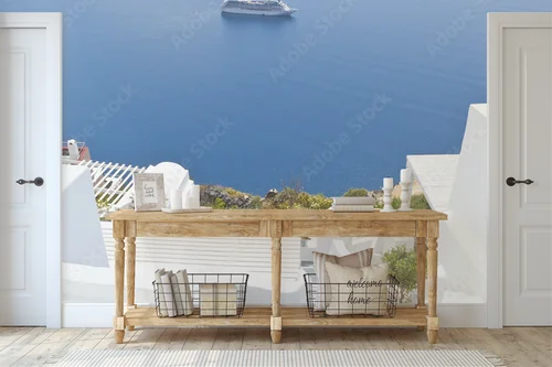 Morska harmonia w odcieniach Santorini