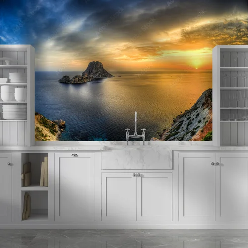 Magiczna Isla de Es Vedra w ciemnych tonach