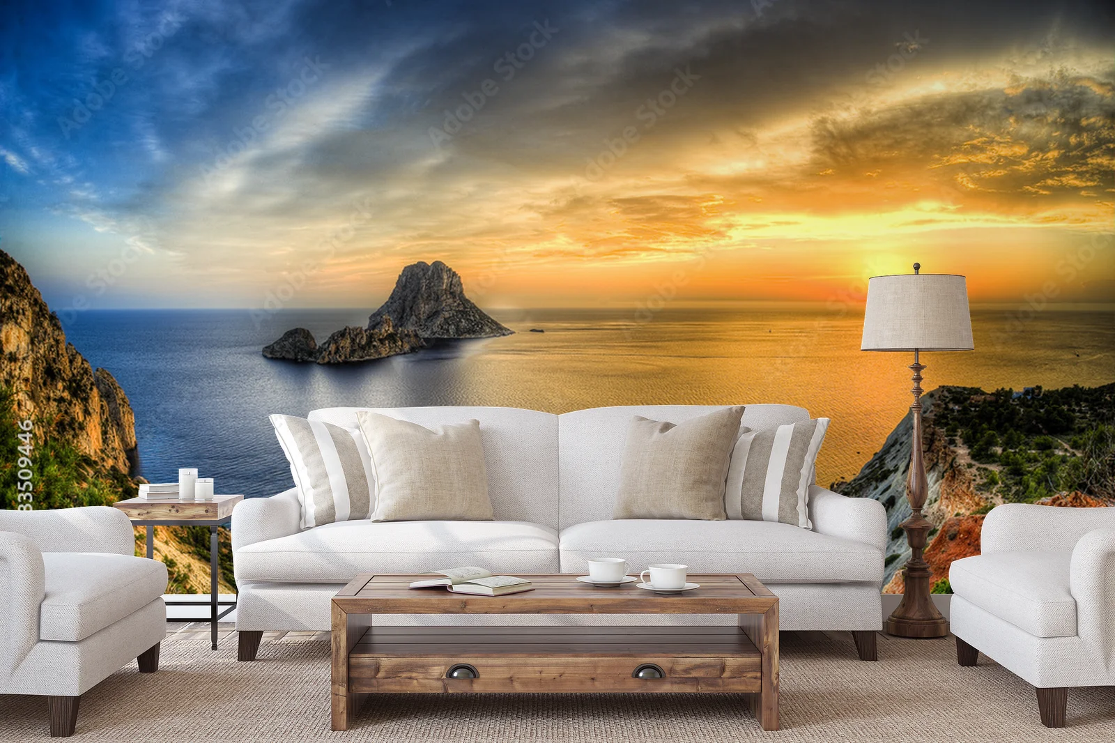 Magiczna Isla de Es Vedra w ciemnych tonach