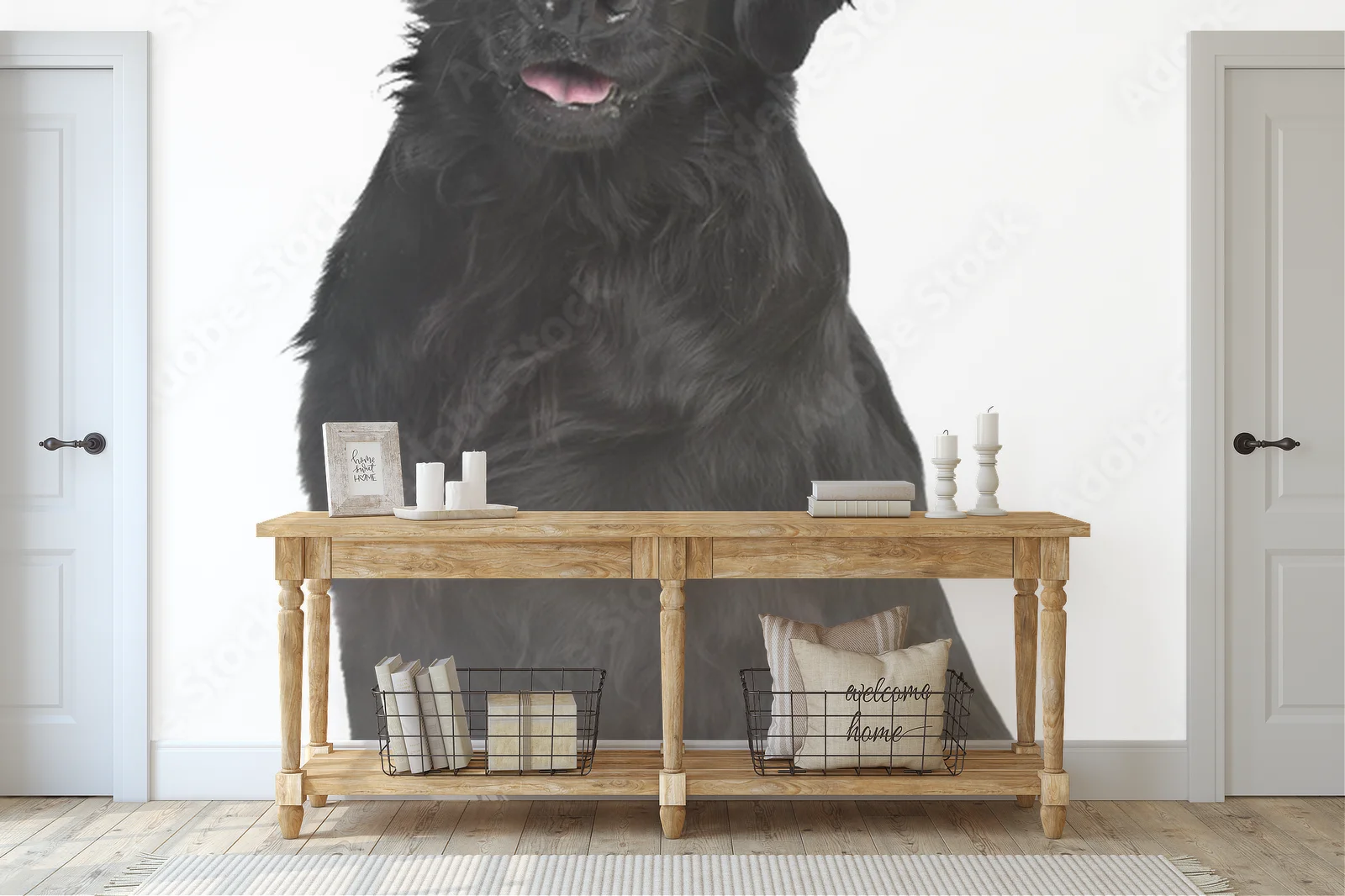 Elegancja bieli: Flat-Coated Retriever