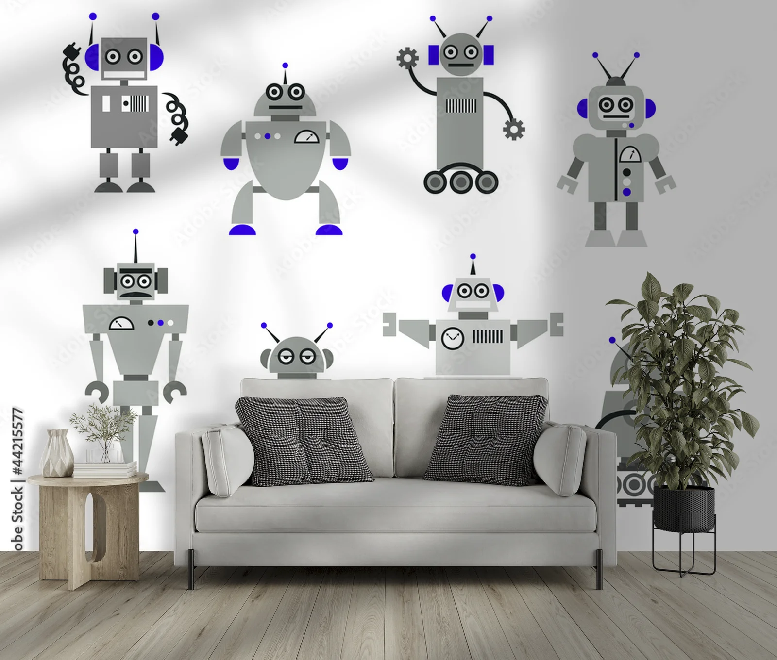 Urocze roboty w bajkowej scenerii