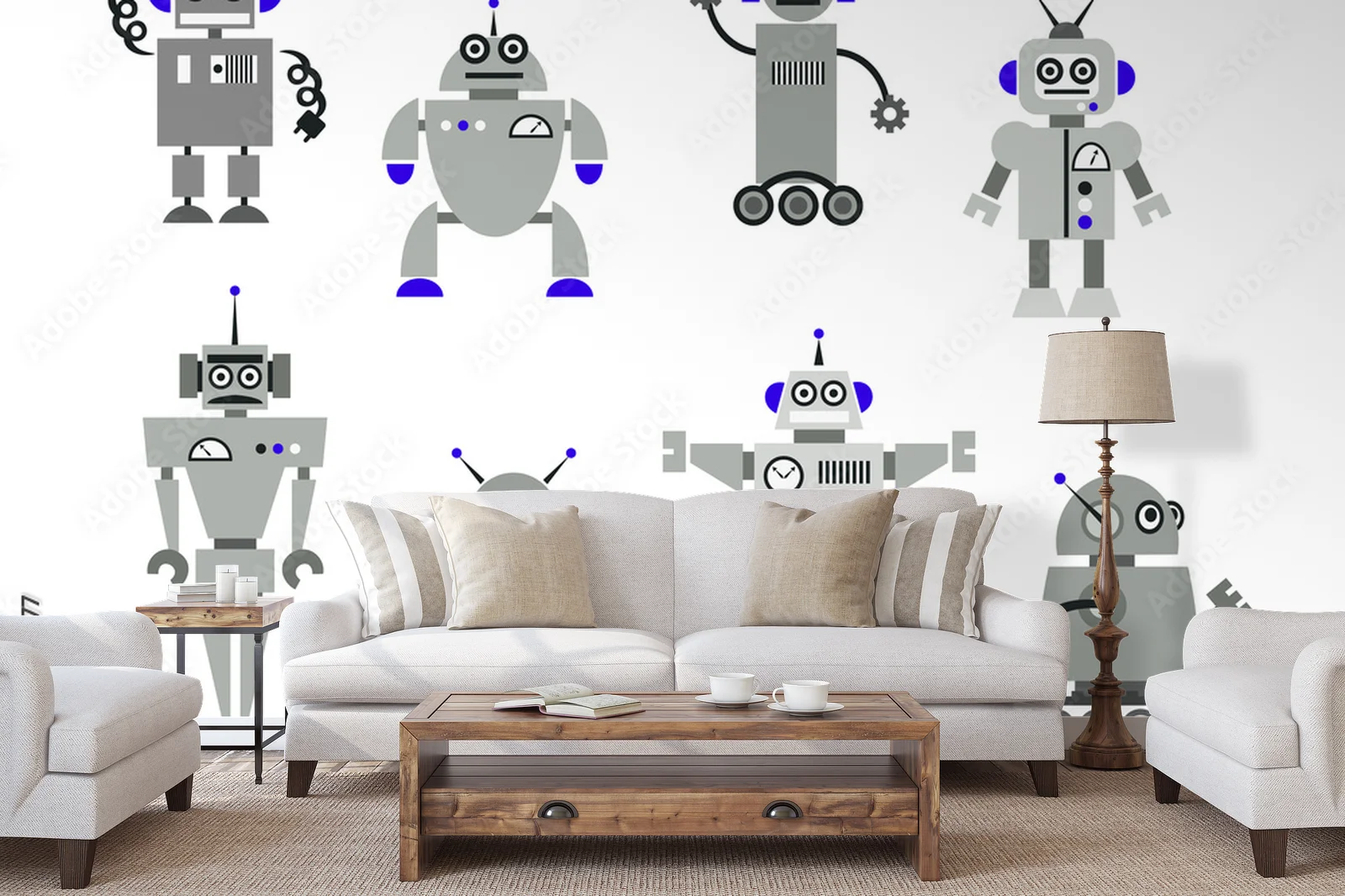 Urocze roboty w bajkowej scenerii