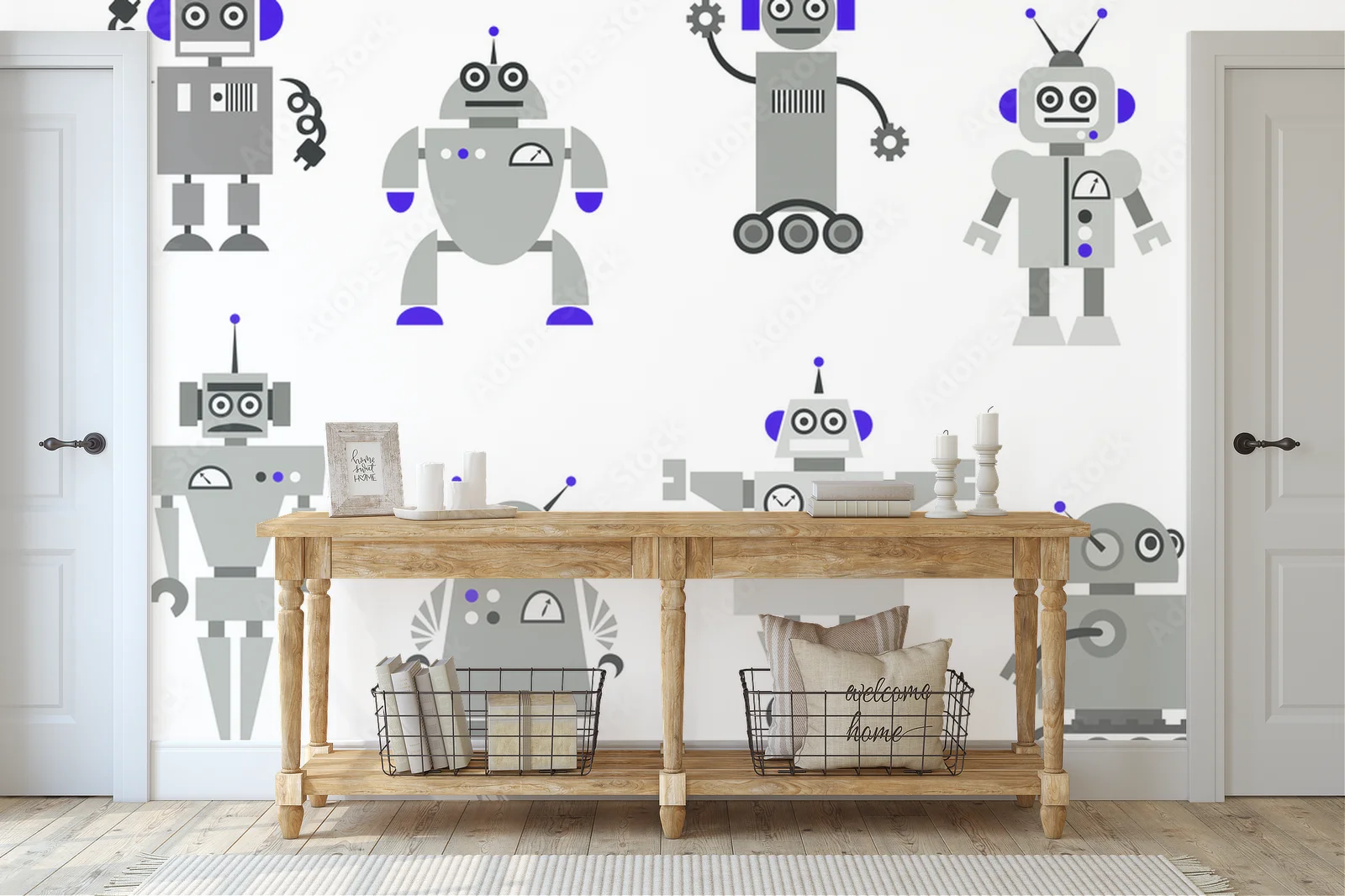 Urocze roboty w bajkowej scenerii
