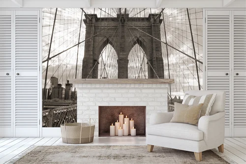 Wznoszący się Brooklyn w nostalgicznych odcieniach