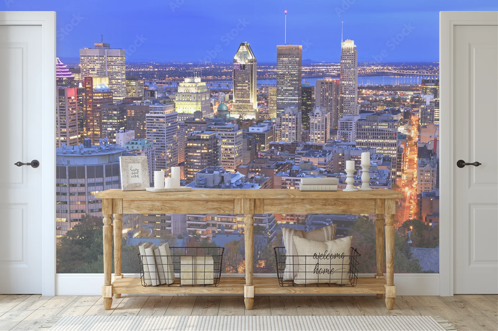 Montreal o zachodzie słońca w palecie jesiennych barw