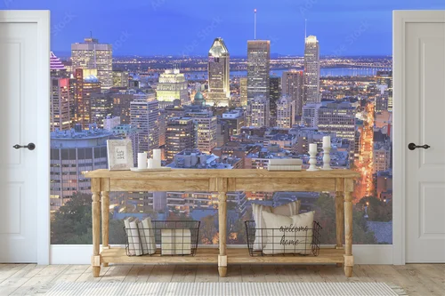 Montreal o zachodzie słońca w palecie jesiennych barw