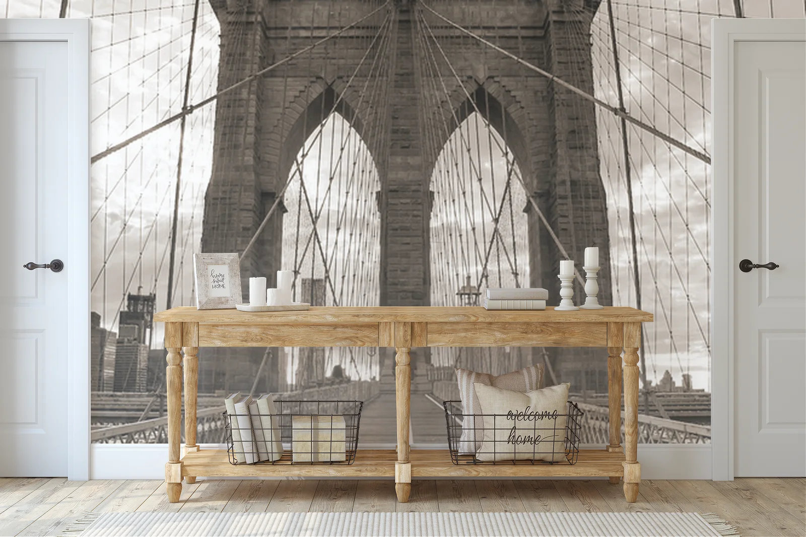 Wznoszący się Brooklyn w nostalgicznych odcieniach