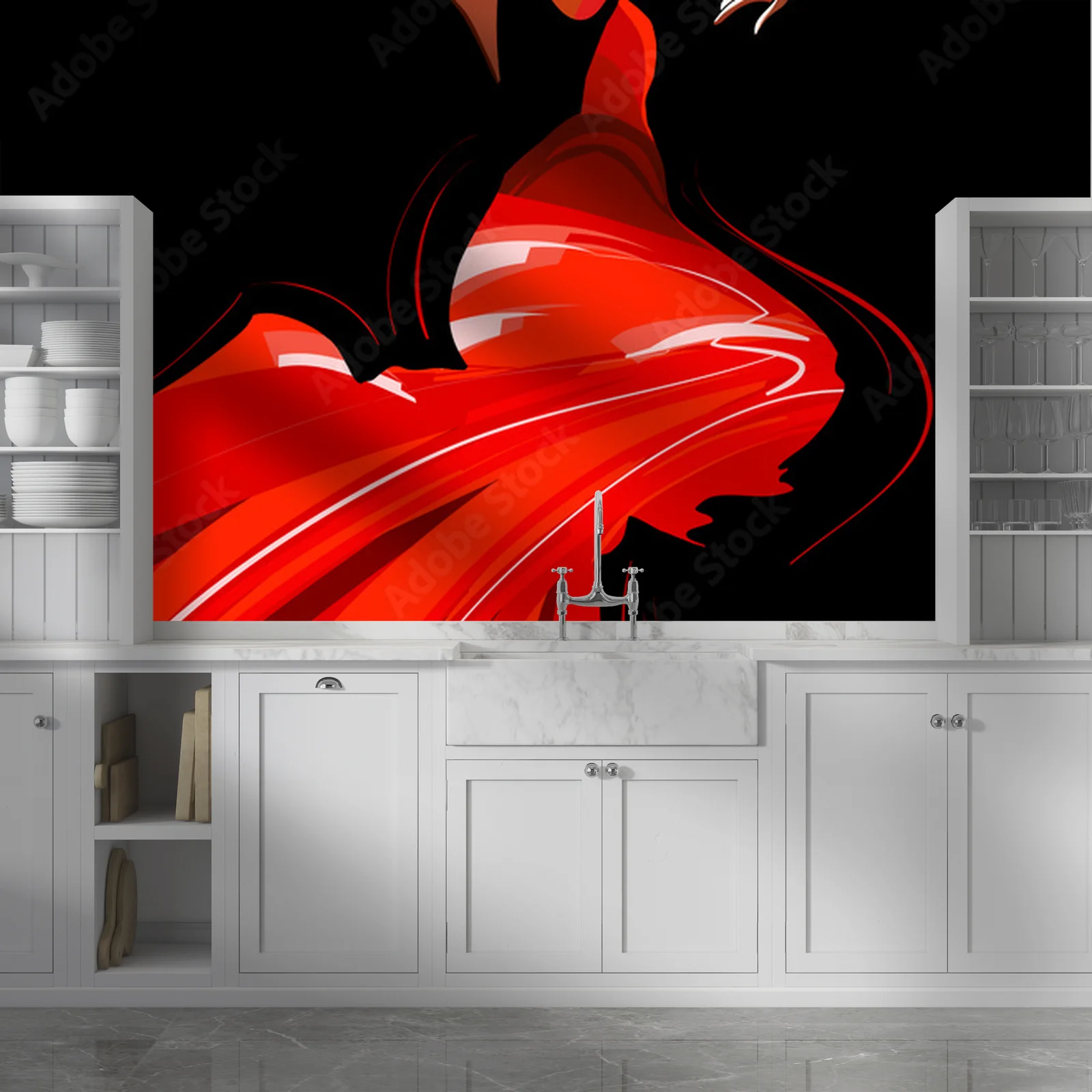 Pasjonujący taniec flamenco w intensywnych barwach