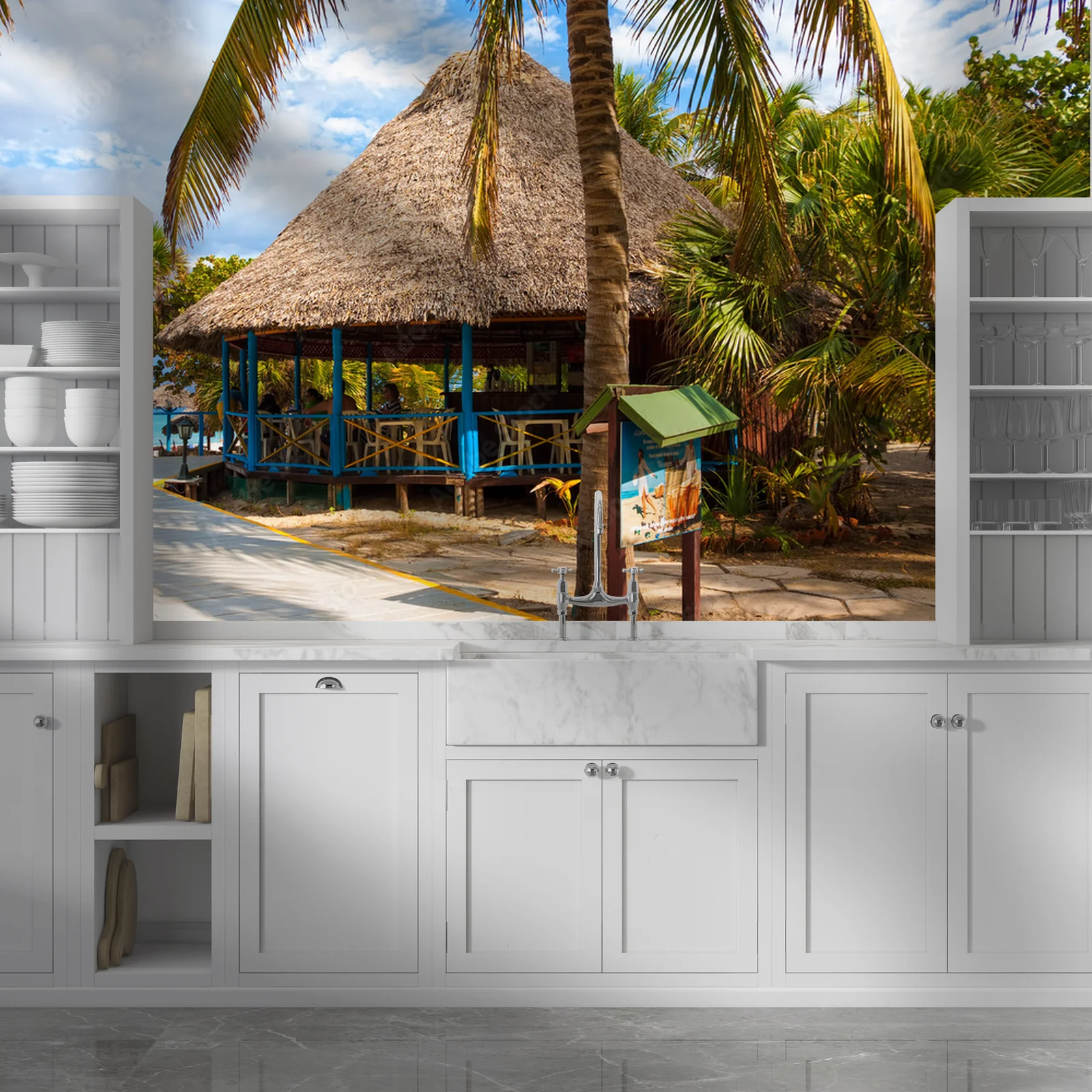 Rajski bar nadmorski w kubańskim Varadero