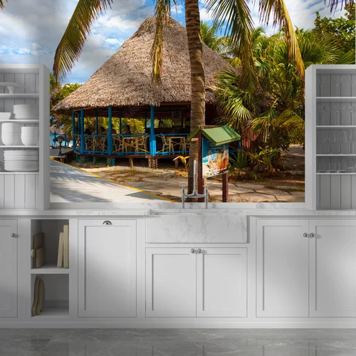 Rajski bar nadmorski w kubańskim Varadero