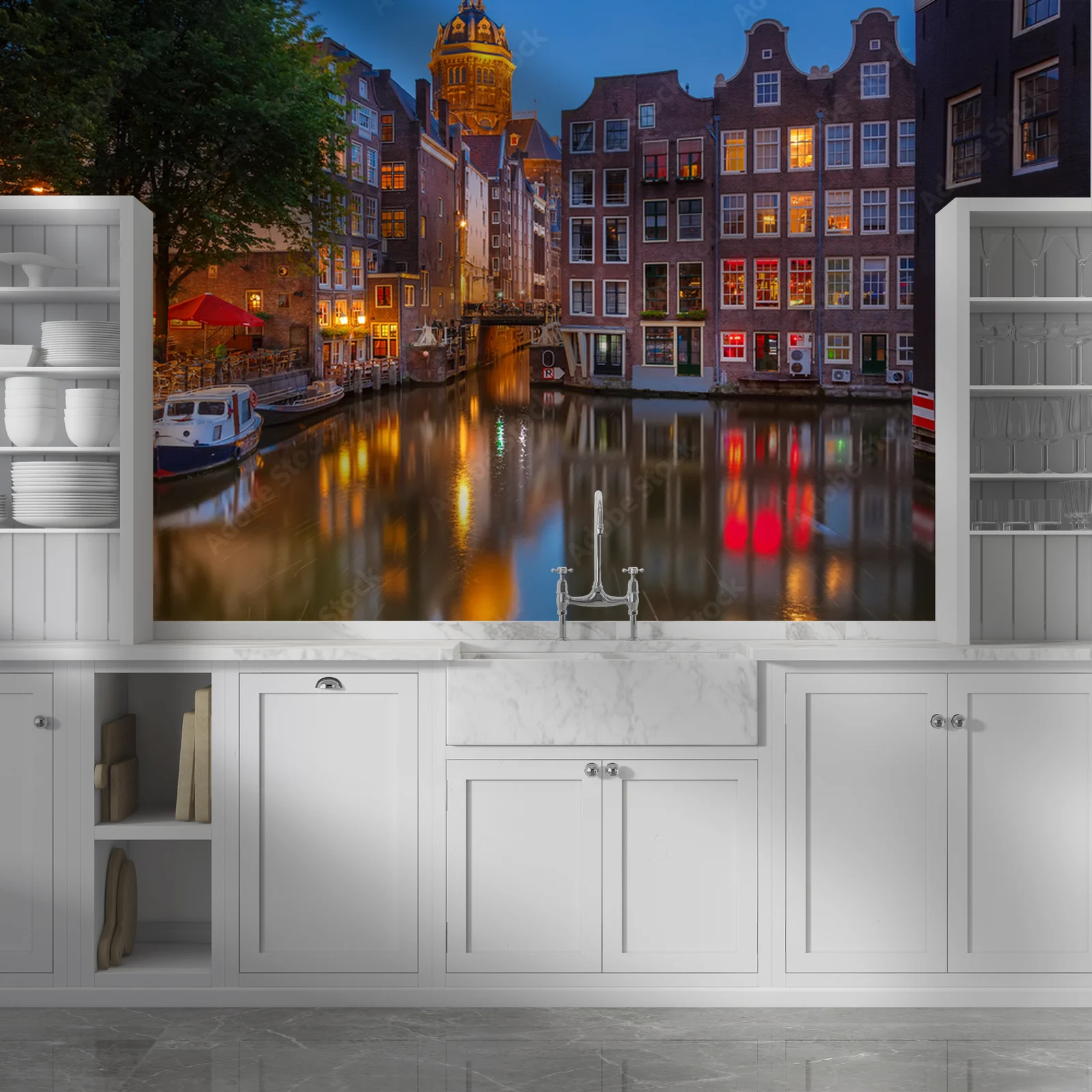 Nocne uroki Amsterdamu w zwiewnych odcieniach