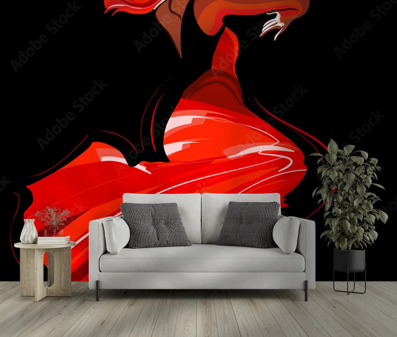 Pasjonujący taniec flamenco w intensywnych barwach