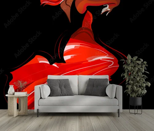 Pasjonujący taniec flamenco w intensywnych barwach