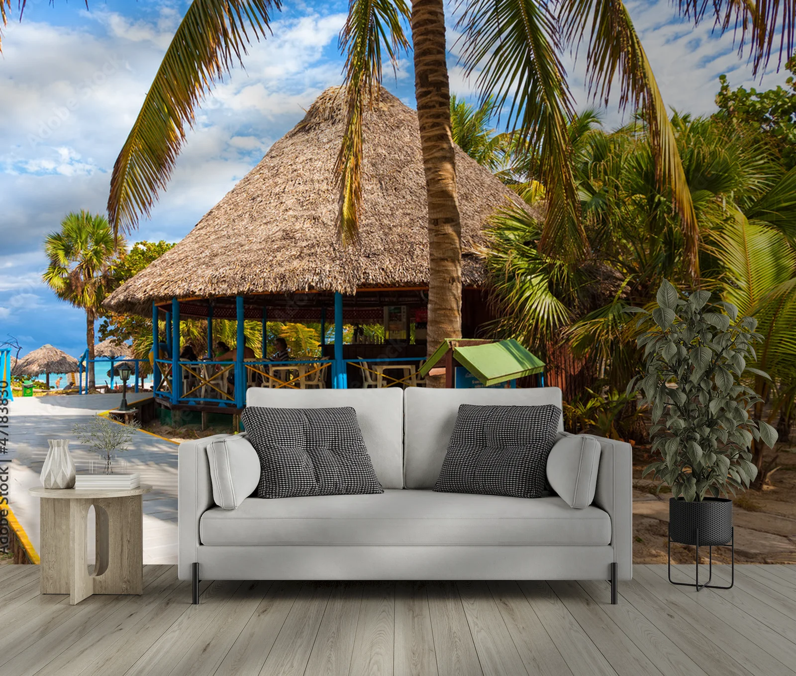 Rajski bar nadmorski w kubańskim Varadero