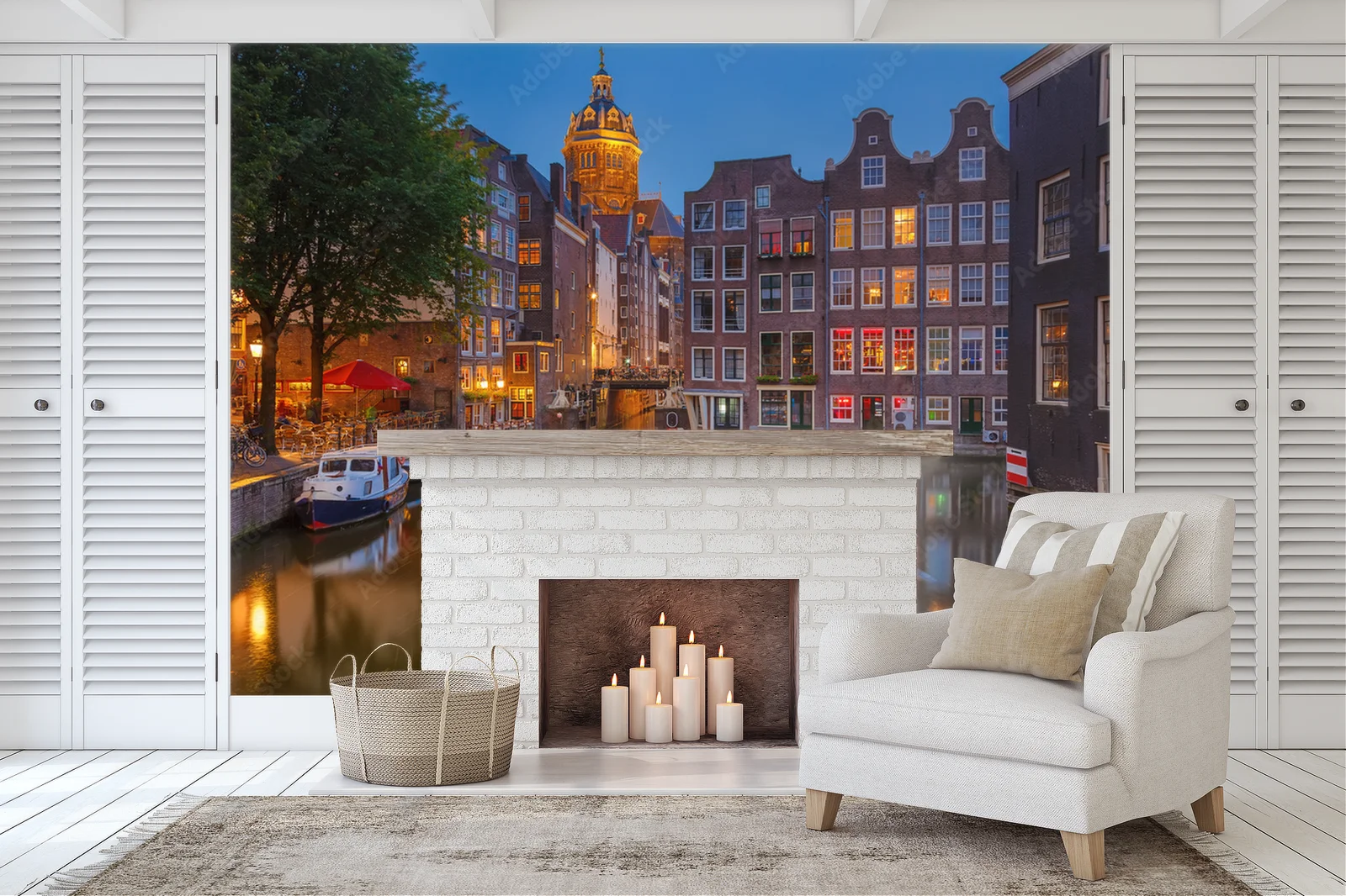 Nocne uroki Amsterdamu w zwiewnych odcieniach