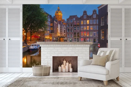 Nocne uroki Amsterdamu w zwiewnych odcieniach