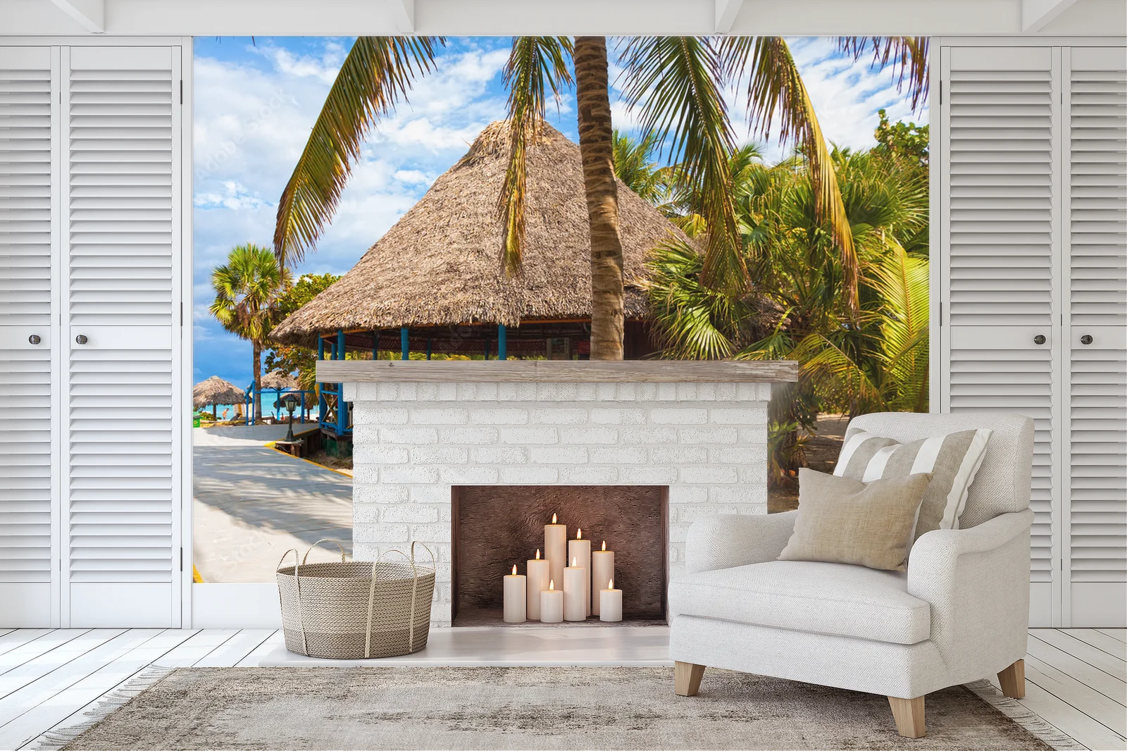 Rajski bar nadmorski w kubańskim Varadero