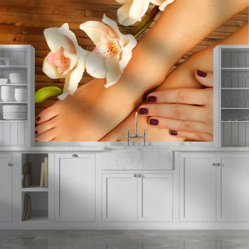 Urokliwe stopy w pastelowych odcieniach spa