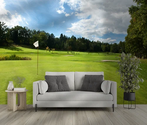 Nostalgiczna podróż po słonecznym polu golfowym