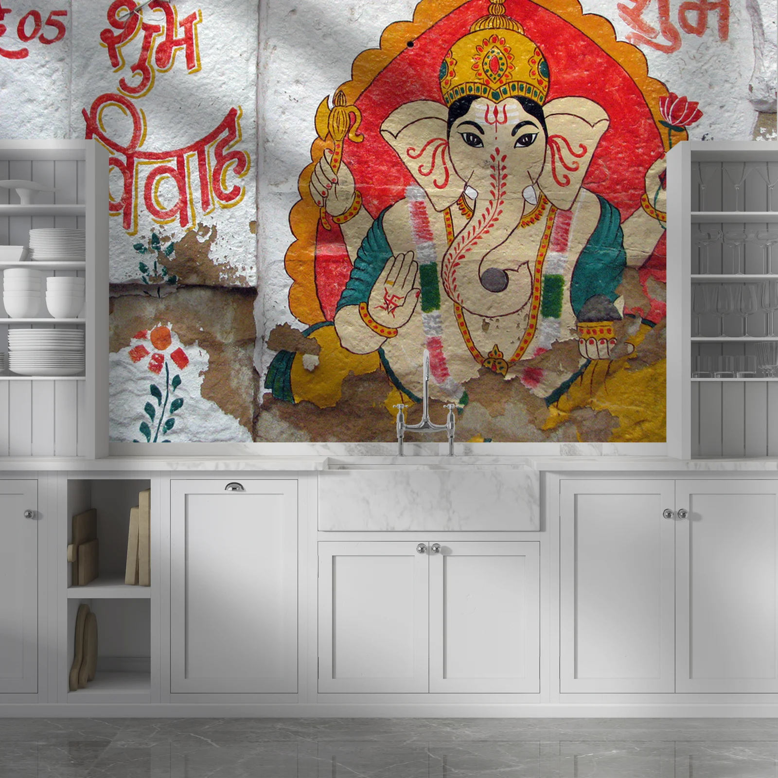 Spokojne odcienie spokojnego Ganesh z Jaisalmer